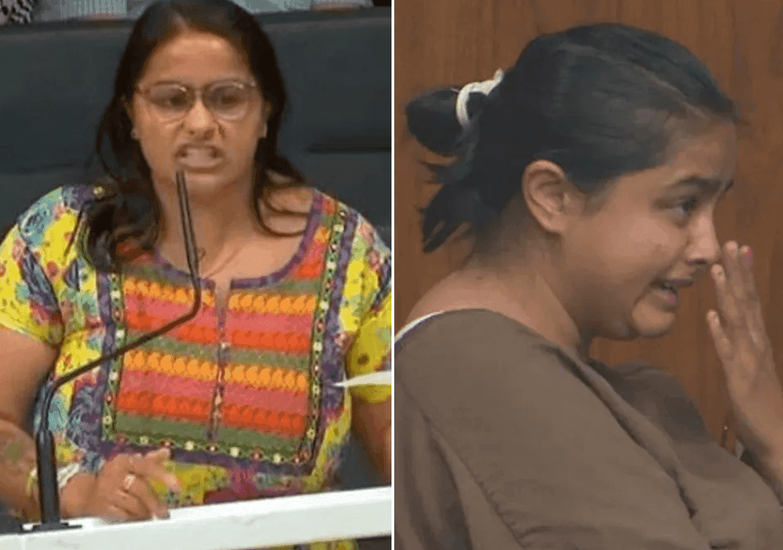 חשבה שהיא גיבורה: פרו-פלסטינית מקליפורניה איימה לרצוח את חברי העירייה – ופרצה בבכי כשהואשמה בטרור