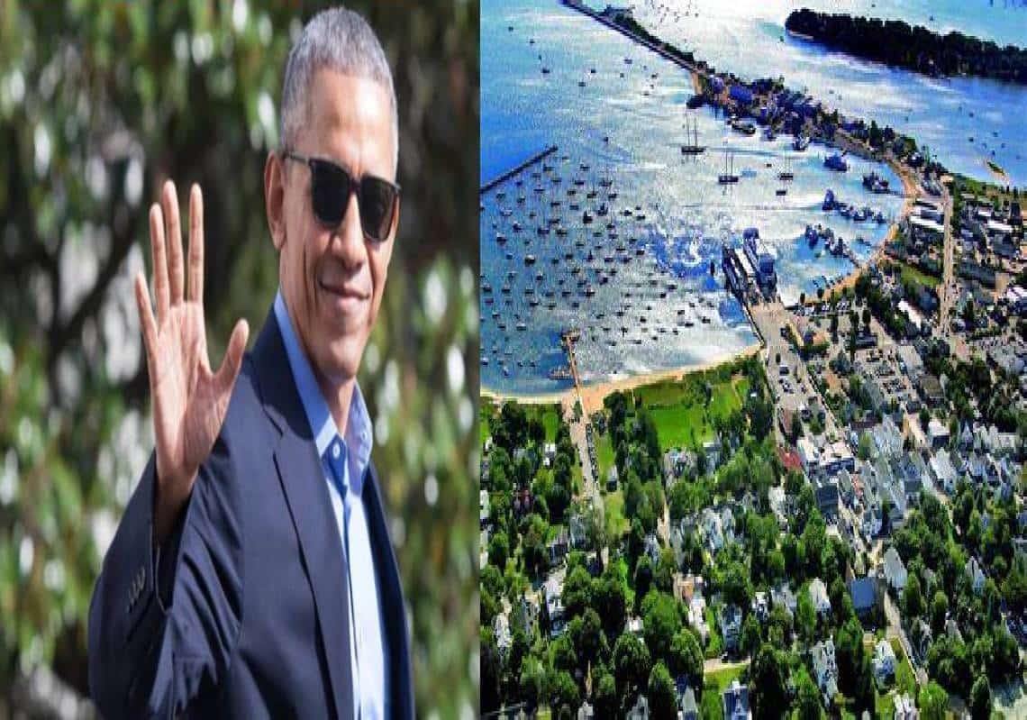 בזמן שאמריקה סובלת מסגרים ומסכות אובמה מארגן באי-העשירים היוקרתי יום הולדת '60' מלאת סלבז עם 700 בני אדם