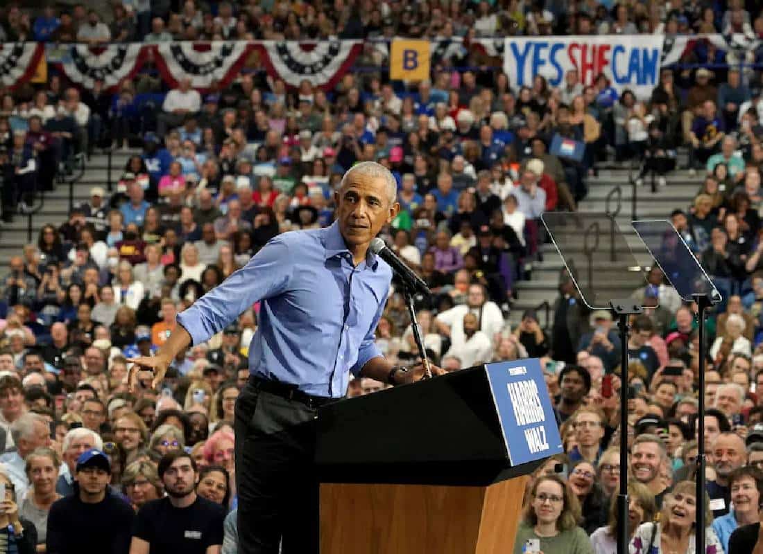 אובמה מתרה בגברים שחורים על היסוסם לתמוך בהאריס