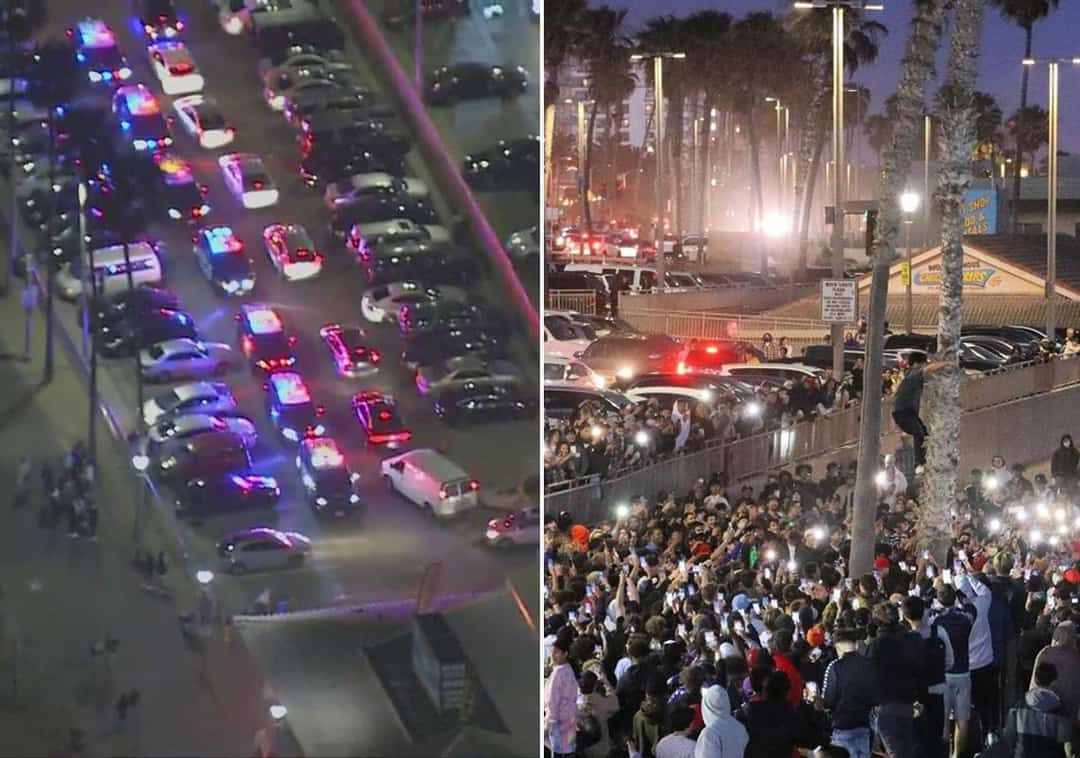 דרום קליפורניה: כ-150 עצורים בעקבות התפרעויות במהלך מסיבה בחוף