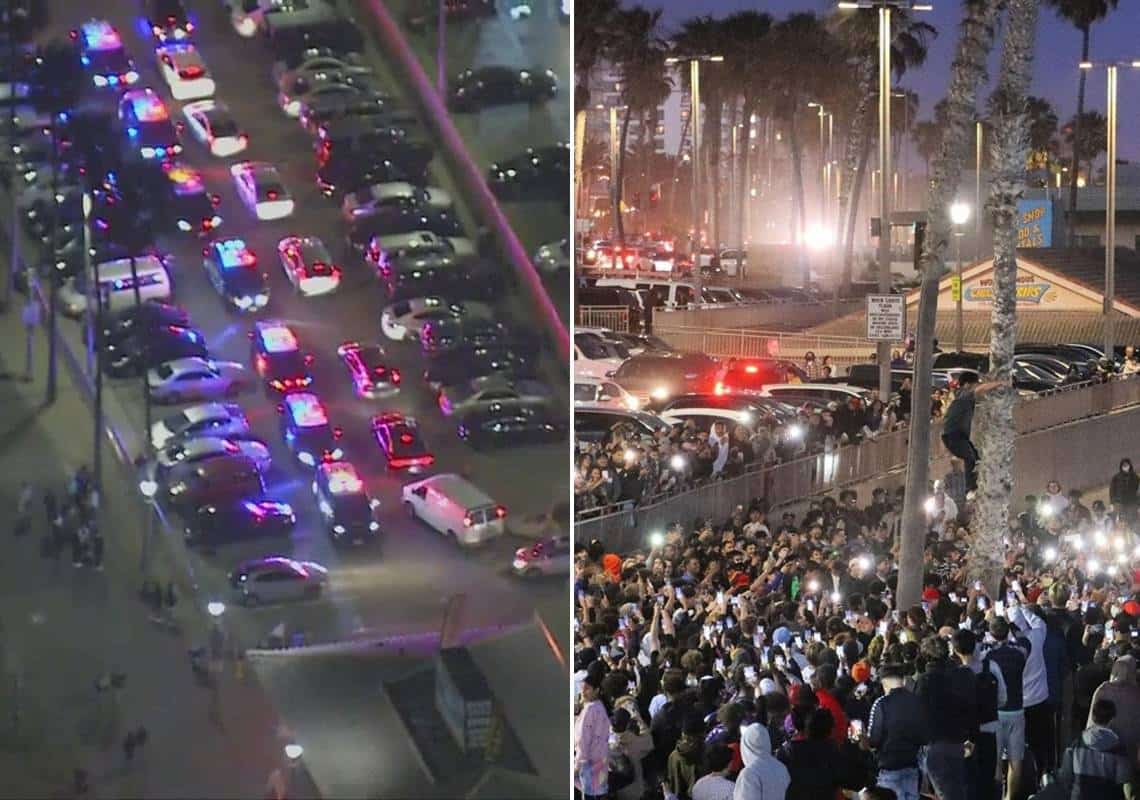 דרום קליפורניה: כ-150 עצורים בעקבות התפרעויות במהלך מסיבה בחוף