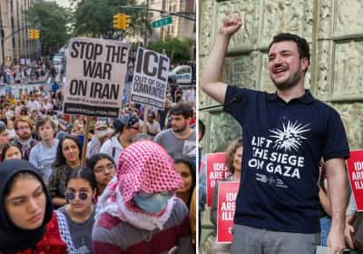 'הכוכב של הפרו-פלסטינים' חזר לאונ' קולומביה אחרי מעצר ממושך - והאשים את כולם