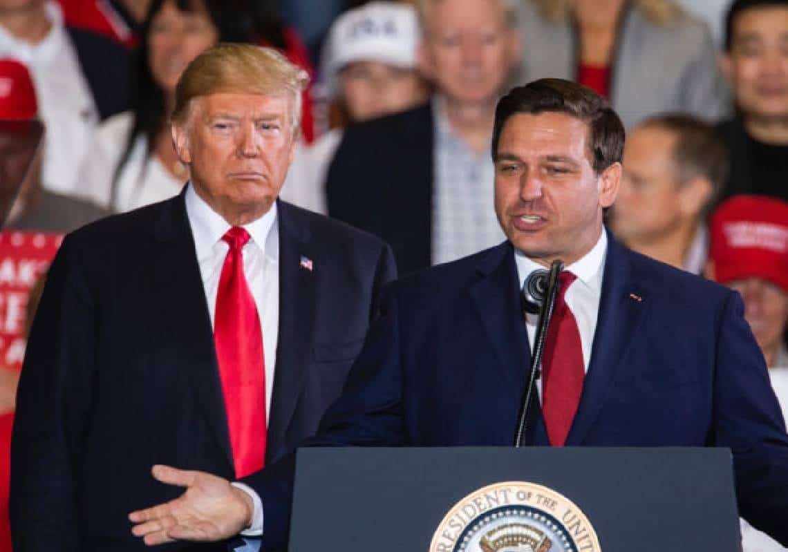 "‏התנגשות טיטאנים מתבשלת בין טראמפ לדה-סנטיס לאחר תוצאות הבחירות"