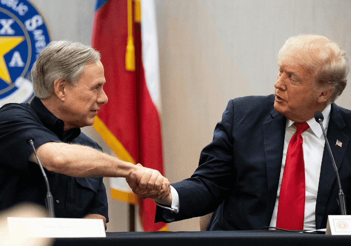 מושל טקסס מגיב לראשונה להצעה להיות סגנו של טראמפ 