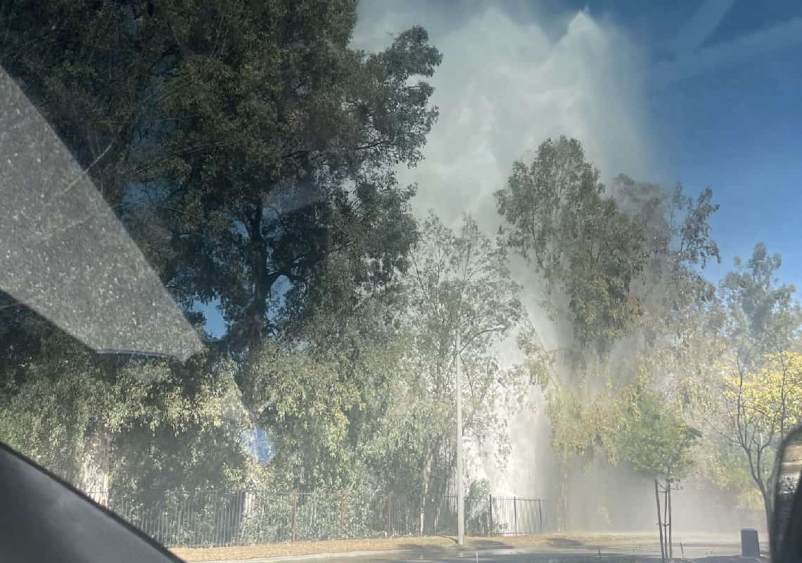 שיבושים בקלבסס בעקבות צינור מים שהתפוצץ