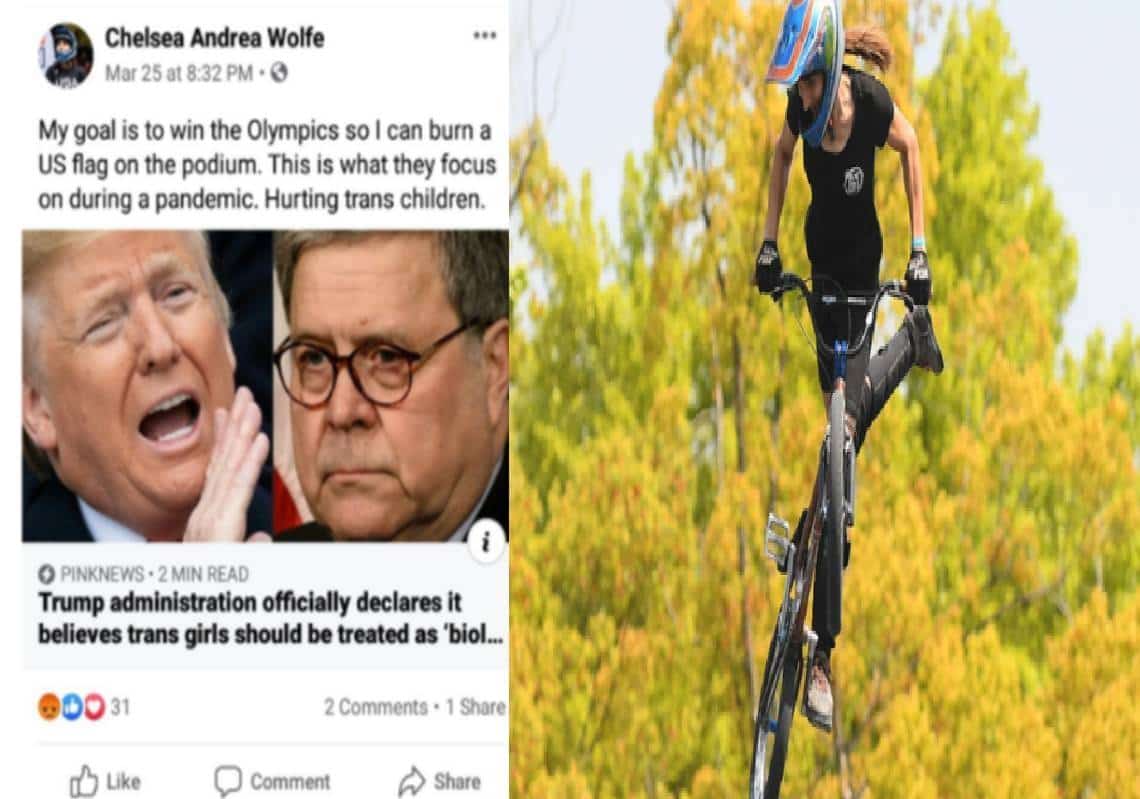 רוכבת ה-BMX האולימפית והטראנסג'נדרית: "המטרה היא להגיע לאולימפיאדה ולשרוף את דגל אמריקה על הפודיום"