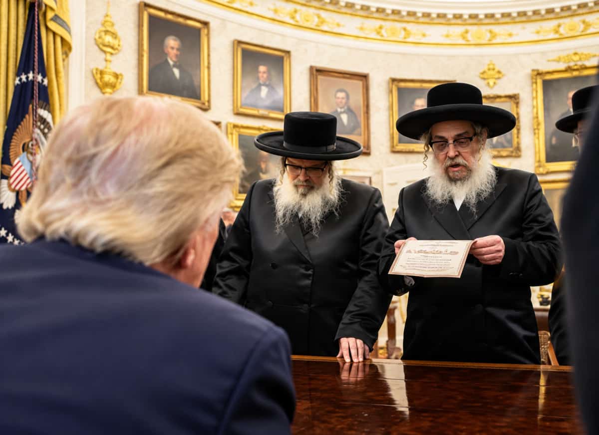 האדמו"רים הגיעו לטראמפ: משבר גיוס החרדים נכנס לחדר הסגלגל 