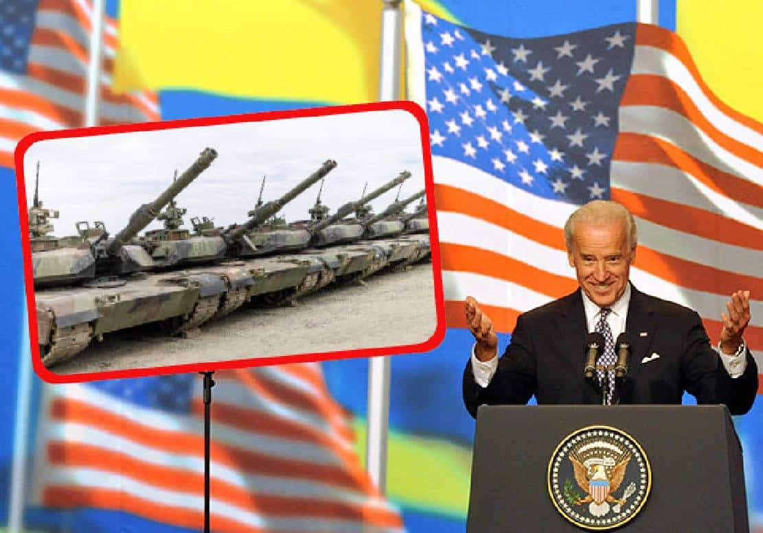 ‏ג'ו ביידן שולח טנקים לאוקראינה לאחר שהזהיר כי זה יגרום ל"מלחמת העולם השלישית"‏