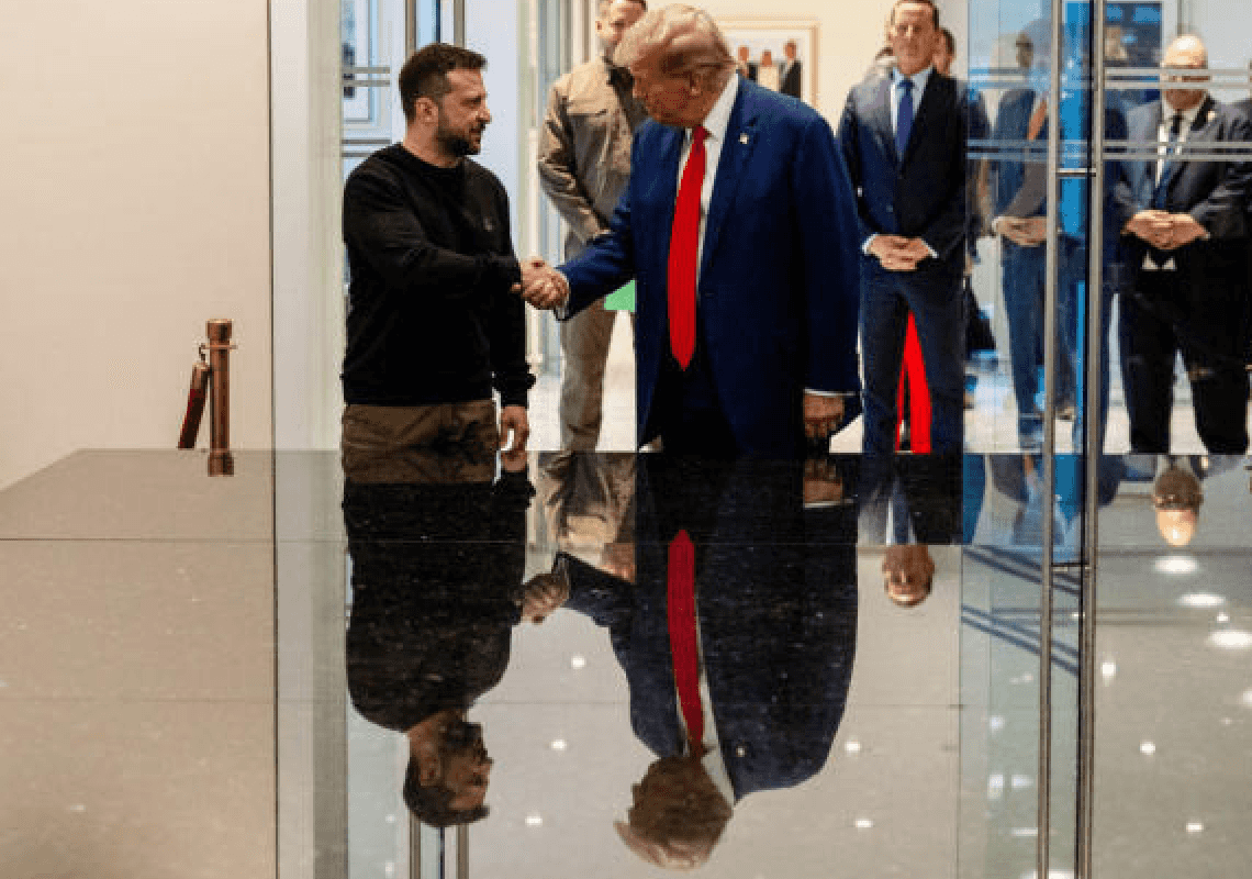 טראמפ וזלנסקי נפגשו בניו יורק: "יש לנו יחסים טובים מאוד – אבל גם עם פוטין"