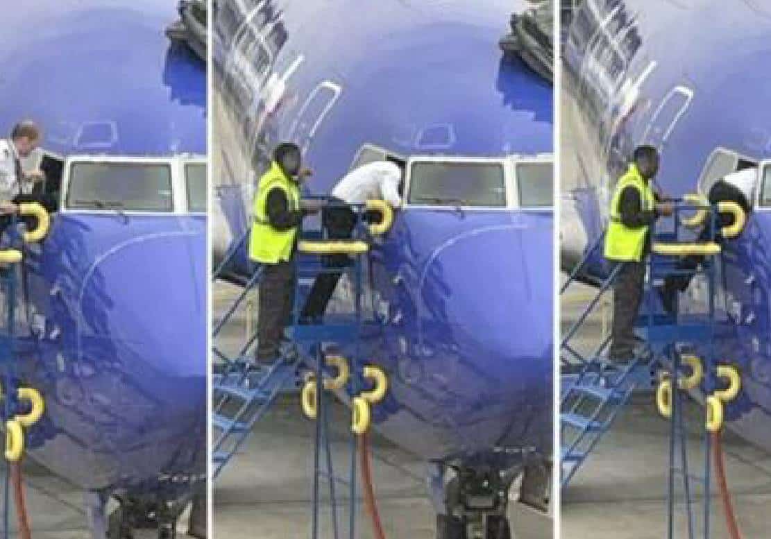 טירוף: טייס אמריקאי נכנס דרך חלון המטוס הקדמי לאחר שננעל מחוץ לקוקפיט