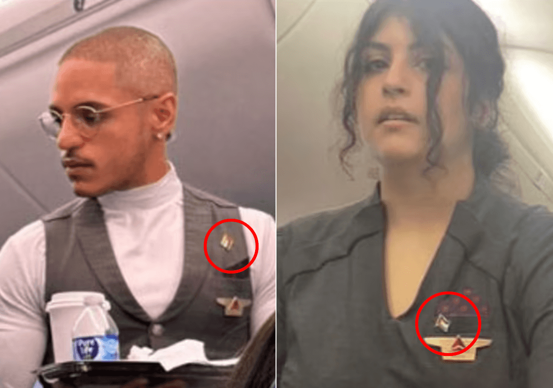 דיילים לבשו סיכת דגל פלסטין – דלתא איירליינס מצאה את עצמה בלב סערה תקשורתית