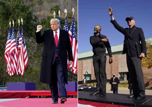 טראמפ מבטיח ש"גל אדום בדרך", אובמה נרתם למען ביידן ותקף את הנשיא: "העצרות שלו הפכו לאירועי הדבקה המוניים"