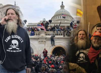 מהקפיטול למעצר חוזר: האיש עם סווטשירט “מחנה אושוויץ” חזר לכלא — וטראמפ מבקש למחוק את 6 בינואר מהזיכרון