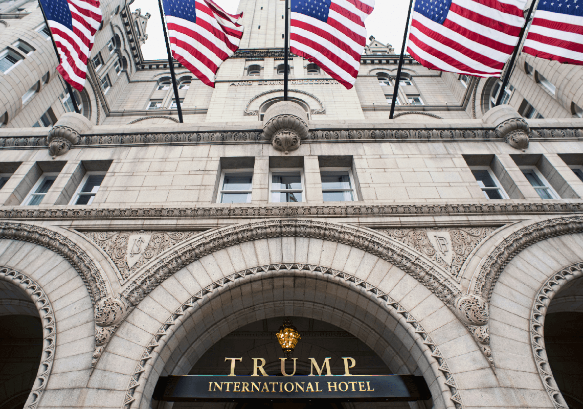 מגעים מתקדמים למכירת מלון טראמפ שבוושינגטון