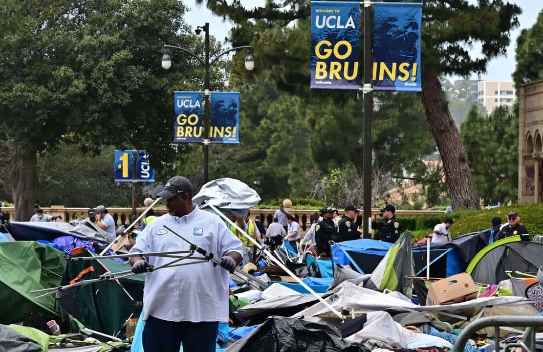"אנחנו עוברים על צילומים": חשש בקהילה היהודית - ה-LAPD וה-FBI חוקרות את פעולת התגמול הפרו-ישראלית בקמפוס UCLA