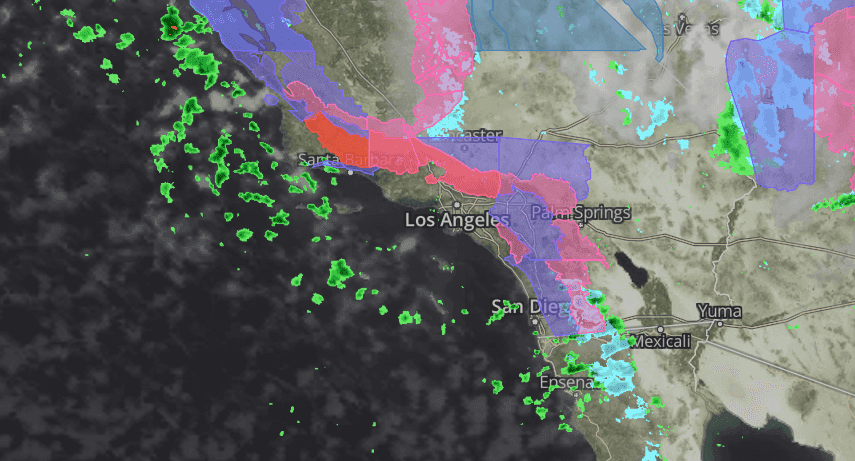 שלג על שלט Hollywood ? ‏סערה חורפית עצומה בדרך לנחות ב-LA