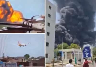 מטוס אייר אינדיה עם 242 נוסעים ואנשי צוות התרסק בשכונה מאוכלסת בהודו