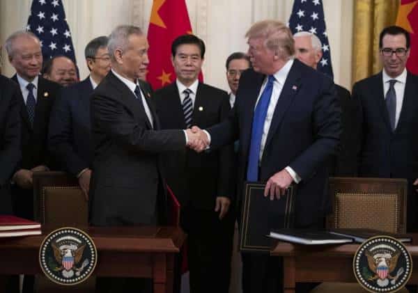 בשעה טובה: ארה"ב וסין חתמו על חלקו הראשון של הסכם סחר בין המדינות