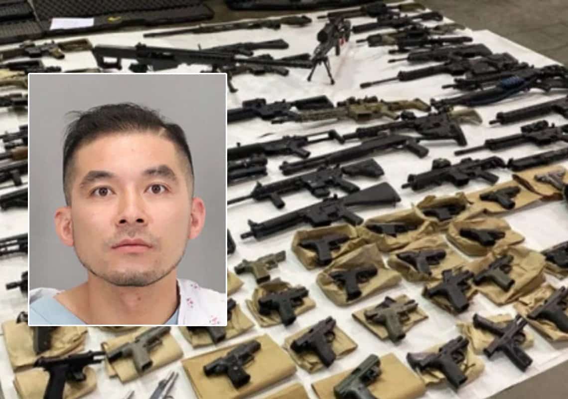 צפון קליפורניה: 65 כלי נשק אותרו בביתו של חשוד ברצח