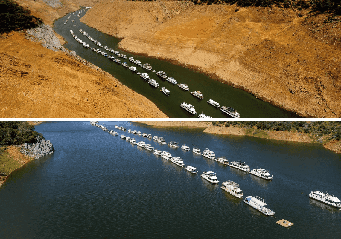 תמונות ששוות אלף מילים: צפו בשינוי הדרמטי שעברה קליפורניה