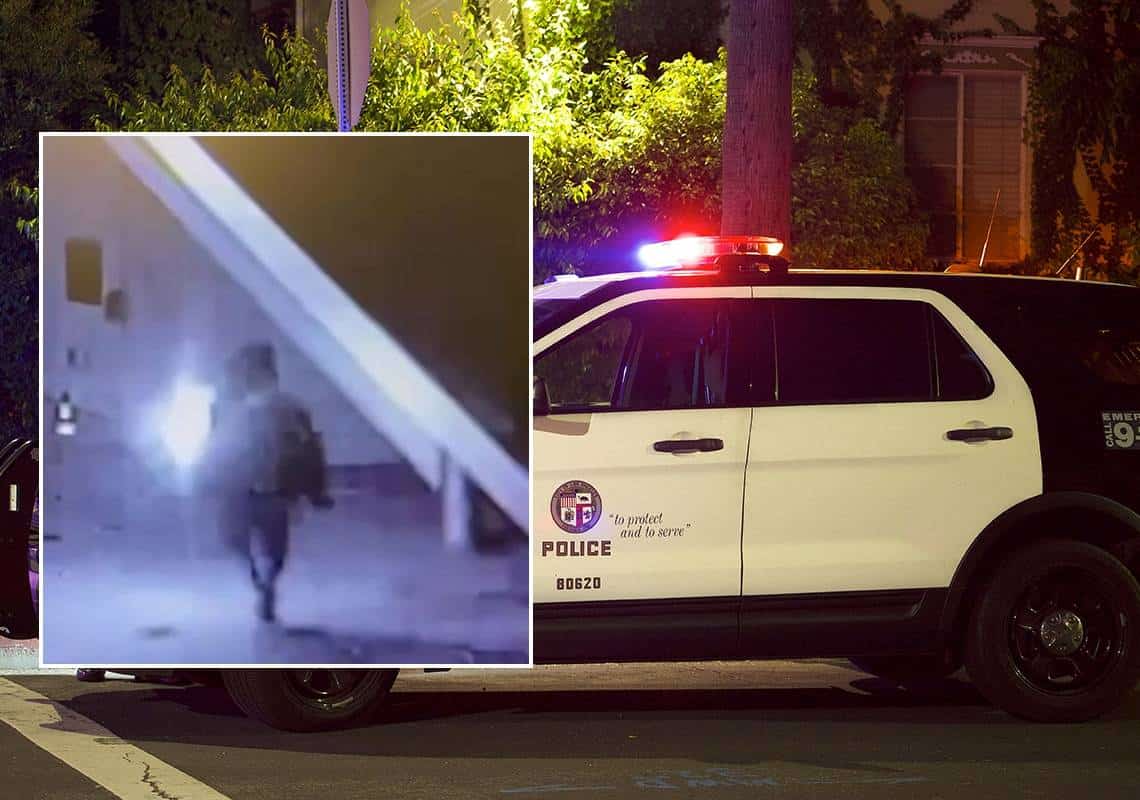 ואלי לוס אנג'לס: בקבוק תבערה הושלך לעבר תחנת המשטרה