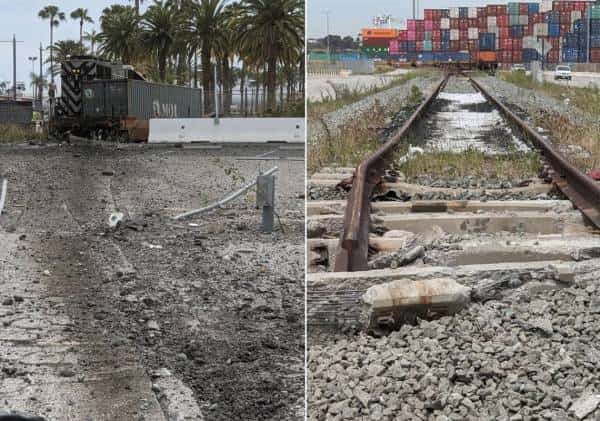 אירוע חריג בלוס אנג'לס: נהג קטר ניסה לפגוע באוניית בית חולים