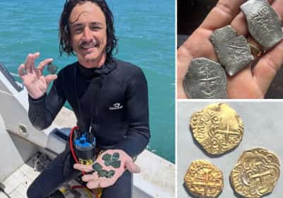 הפכו למיליונרים בן לילה: צוללנים בפלורידה העלו מהמצולות אוצר ימי נדיר בן 300 שנה