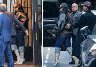 תחת אבטחה כבדה: ריהאנה ורוקי נצפו לראשונה מאז אירוע הירי