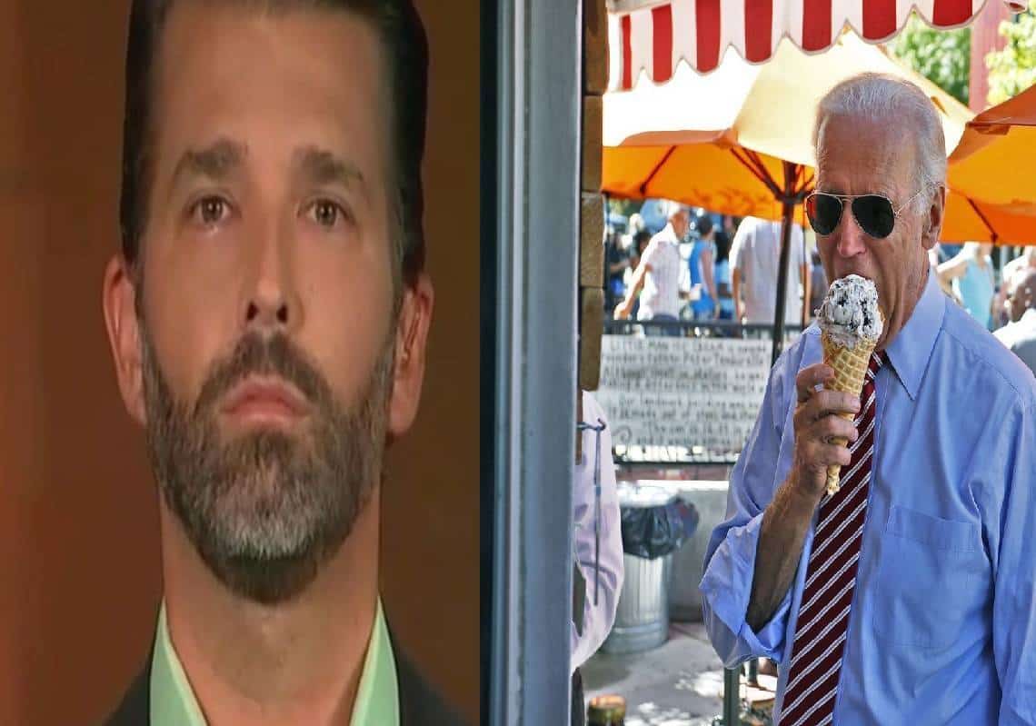 טראמפ ג'וניור - "ביידן הרס את אמריקה בכמה חודשים, מופע הליצנים מחמיר"