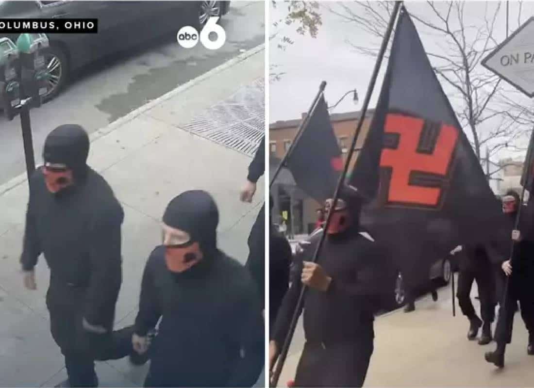 זעזוע בארה"ב: ניאו-נאצים צעדו בבירת אוהיו עם דגלי צלב קרס