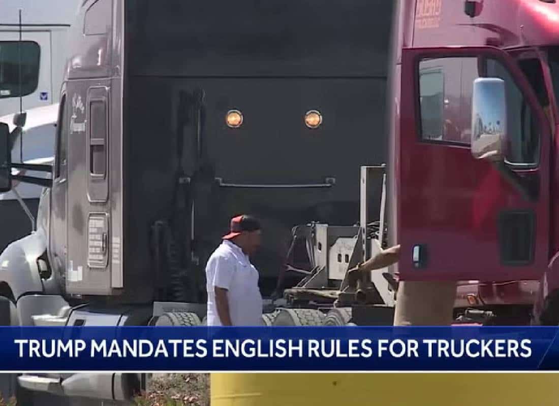 "לדבר או לעצור": צו נשיאותי חדש של טראמפ דורש מנהגי משאיות להוכיח שליטה באנגלית