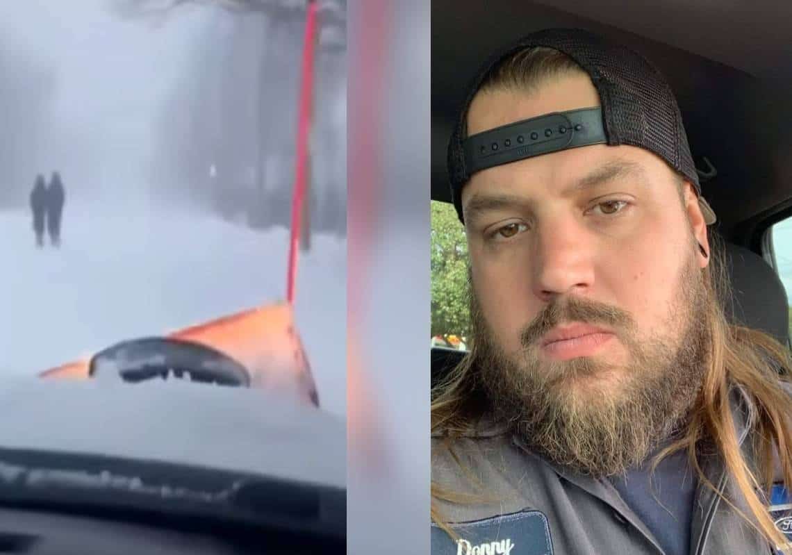 "אנטישמיות בשלג": צילם את עצמו נוסע המחרשת שלג בצמוד לשני יהודים ומטיח עליהם ערמות קרח תוך סיכון חייהם