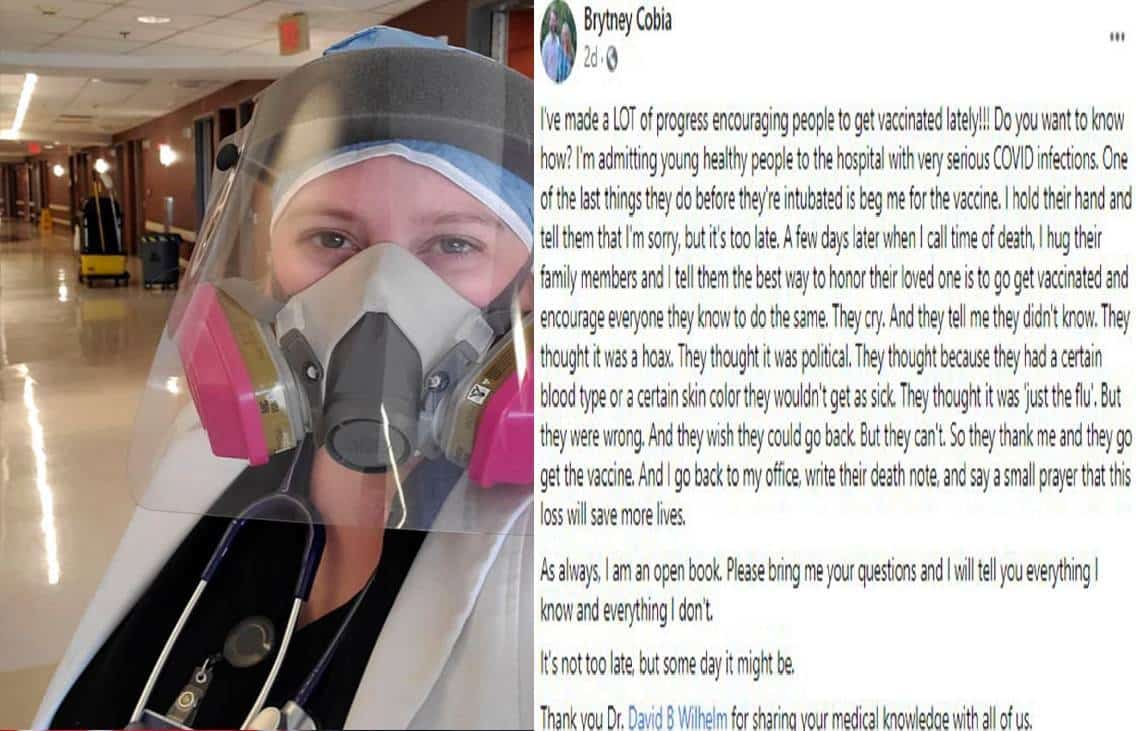 "זה מאוחר מדי": הפוסט שמשגע את אמריקה, רופאה טוענת, "צעירים בריאים גוססים, ואין חיסונים", אך האם היא משקרת?