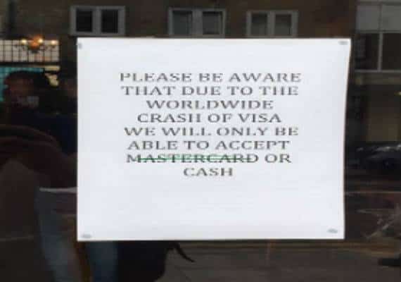 תקלה בחברת כרטיסי האשראי ויזה הותירה מיליונים באירופה תקועים