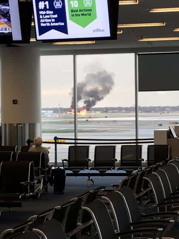 ניו יורק: מהומה בשדה התעופה בעקבות תרגיל כיבוי אש