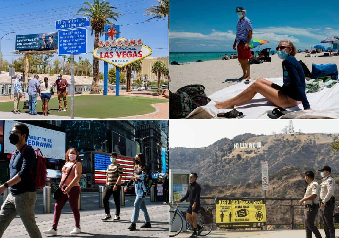 אופטימיות זהירה בארצות הברית: תחלואת הקורונה צנחה לשפל של חודשיים