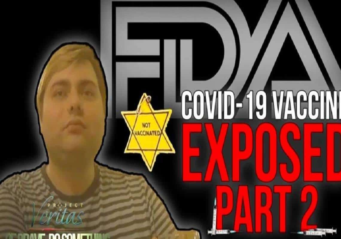 בכיר ב-FDA נתפס במצלמה נסתרת: "צריך לבצע רישומים כמו בגרמניה הנאצית  עם הכוכב היהודי של הלא מחוסנים"