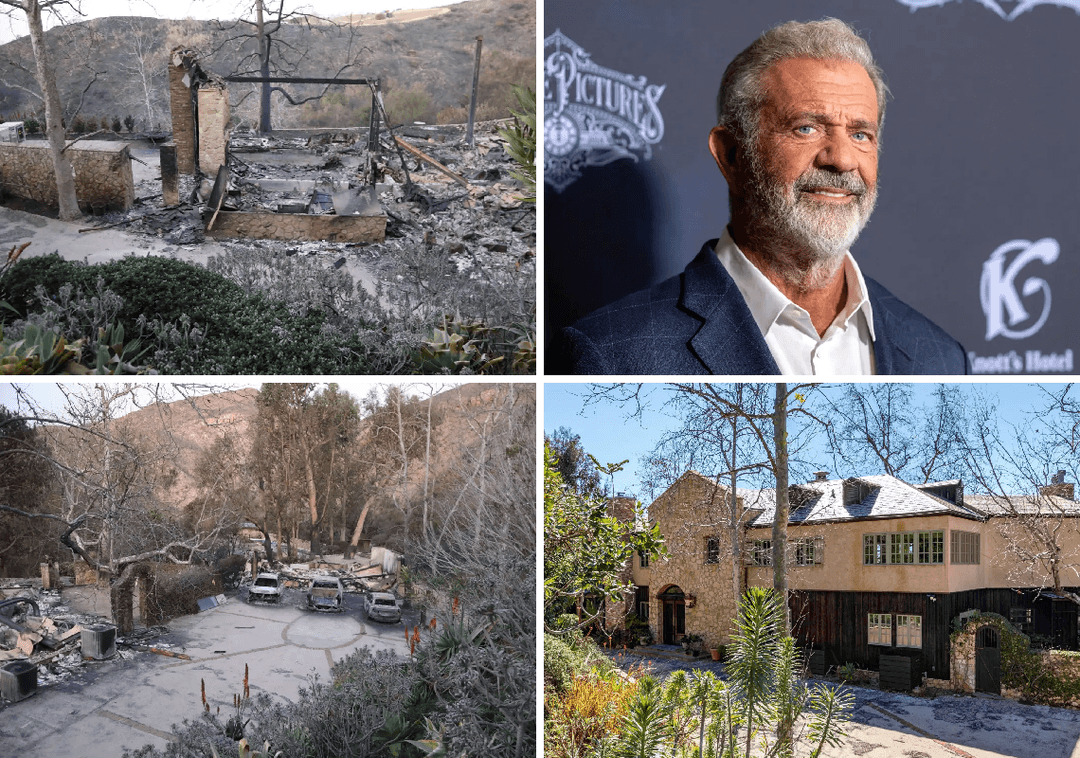 בזמן שהתראיין לג'ו רוגן - האחוזה היוקרתית של מל גיבסון נשרפה לחלוטין