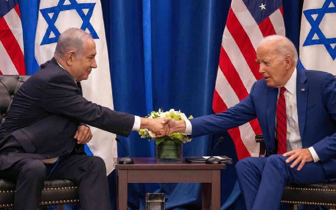 "המחויבות שלי לישראל - היא ברזל": קבלת פנים חמה מהנשיא, בצל מחאה ישראלית בניו יורק - ביידן ונתניהו נפגשו