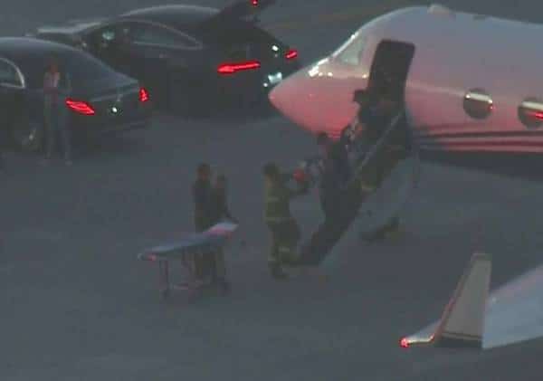 ואלי לוס אנג'לס: דיילת בטיסה פרטית שברה את רגלה בעקבות כיס אוויר