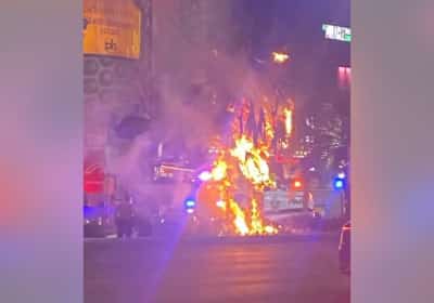 פיצוץ בלב הסטריפ של לאס וגאס: שריפה פרצה במקום, דיווחים על חשוד שנמלט