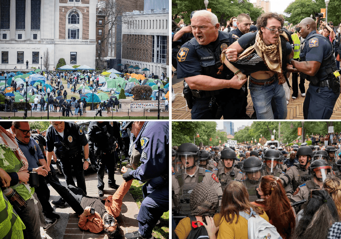 שטופי מוח ושנאה: סטודנטים פרו-פלסטינים משתלטים על אוניברסיטאות בניו יורק, קליפורניה וטקסס
