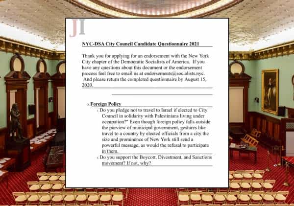 הדרישה שעוררה סערה במועצת עיריית ניו יורק: "התחייבו שלא לבקר בישראל"