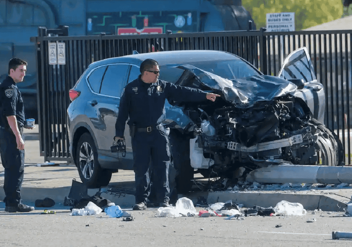 תיעוד מתאונת הדרכים הקשה בלוס אנג'לס: 25 טירונים נפצעו, חמישה באורח קשה מאוד 