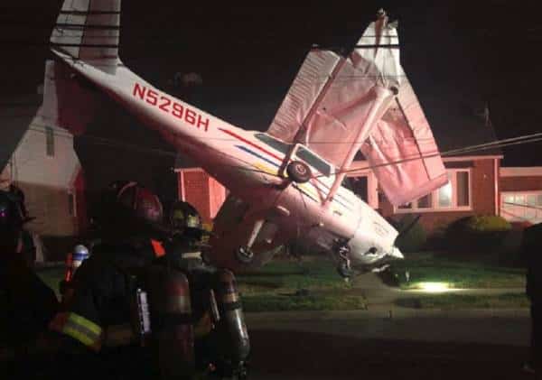 כמעט אסון במהלך הסופ"ש בלונג איילנד: נחיתת חירום של מטוס קל בשכונת מגורים