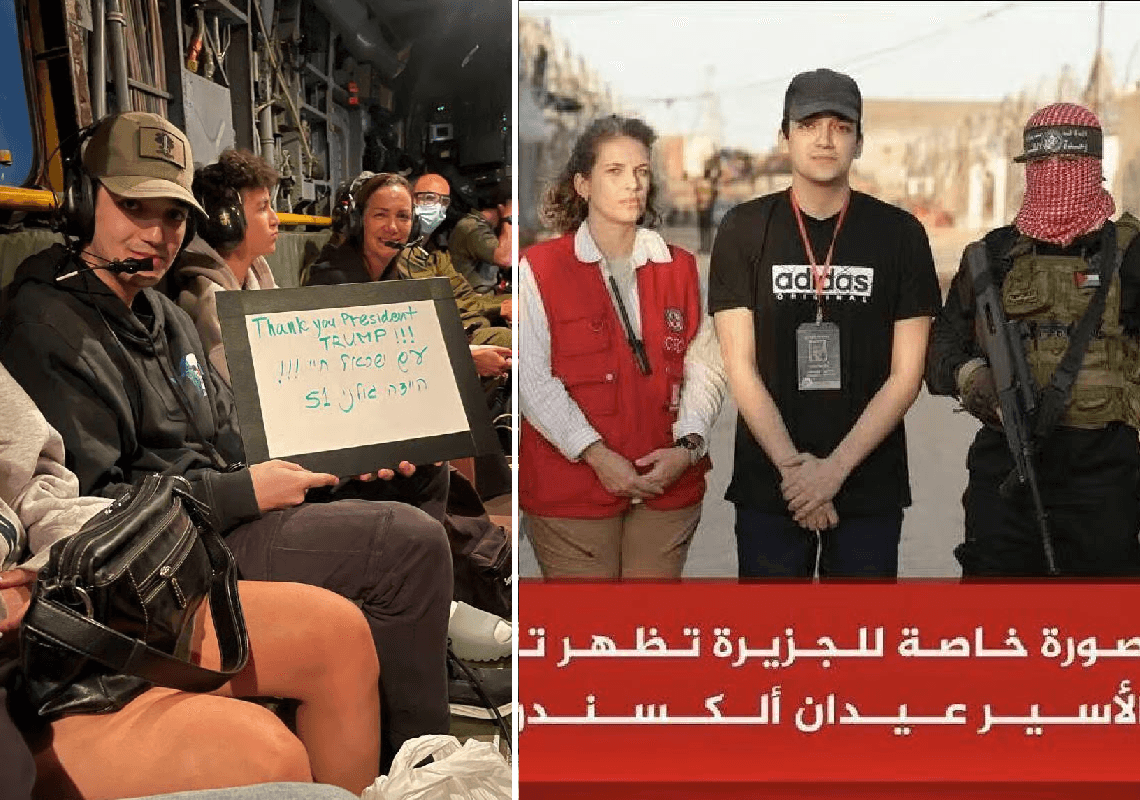 עידן אלכסנדר פגש את משפחתו ומסר: "תודה הנשיא טראמפ, היידה גולני 51"