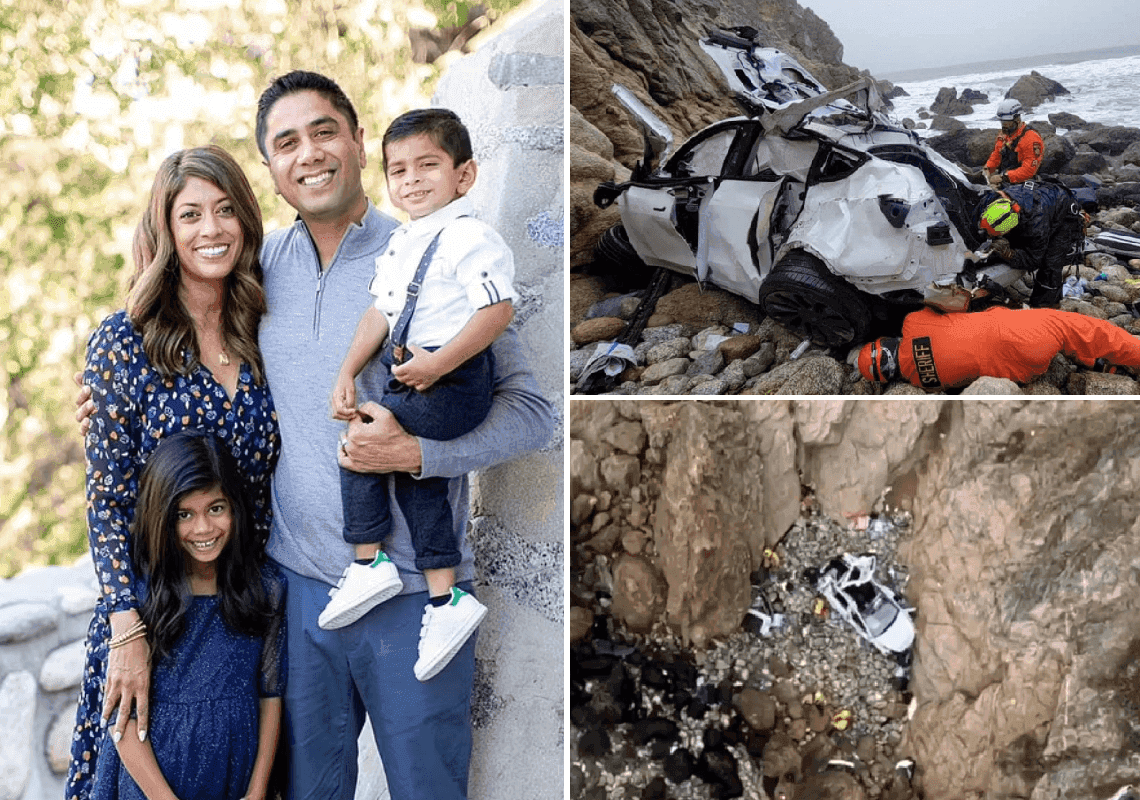 פרטים על 'המשפחה האידיאלית' מקליפורניה - שכמעט נמחקה אחרי שהאב האיץ את הטסלה שהתדרדרה לתהום