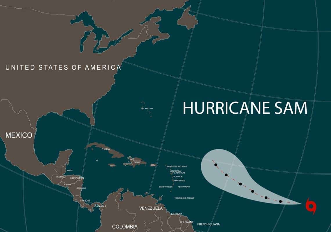 הוריקן "סם" התפתח לסערה בקטגוריה 4