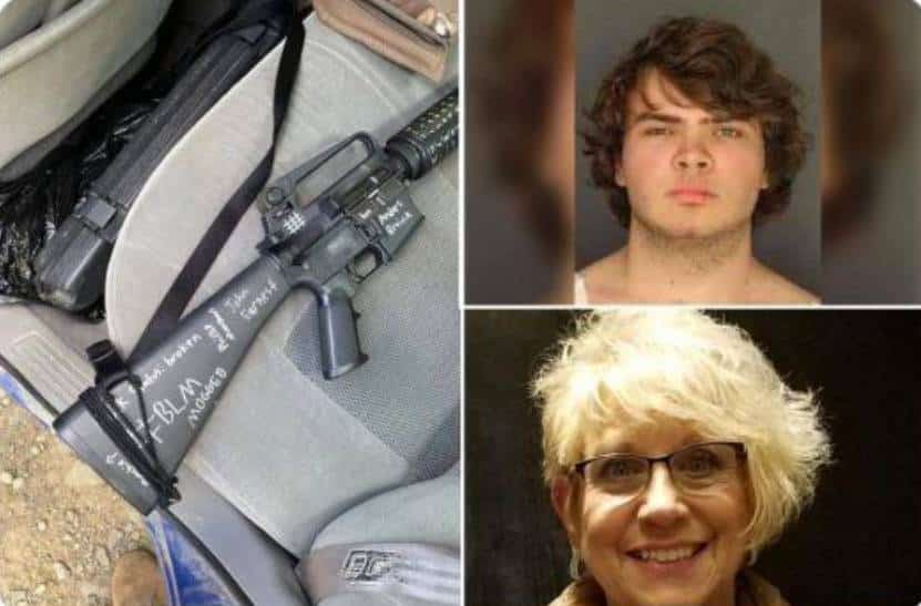 "הרוצח רשם על הרובה את שמה של אישה לבנה שנרצחה ע"י גזען שחור בפיגוע דריסה במצעד חג המולד"