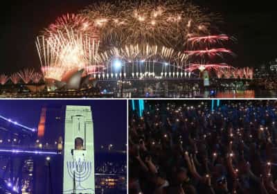 אוסטרליה קיבלה את השנה החדשה: מופע זיקוקים מרהיב אחרי דקת דומייה לזכר קורבנות הפיגוע בסידני